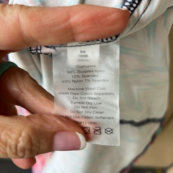 Title Nine Hillary’s Mesh Magic Chevron Colorful Dress. Fit & Flare S Like New - Picture 3 of 6